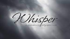 Шрифт Whisper